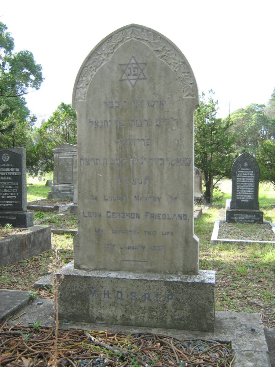 FRIEDLAND Leon Gershon -1938 