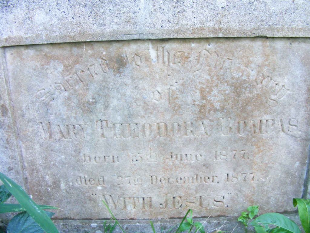 BOMPAS Mary Theodora 1877-1877