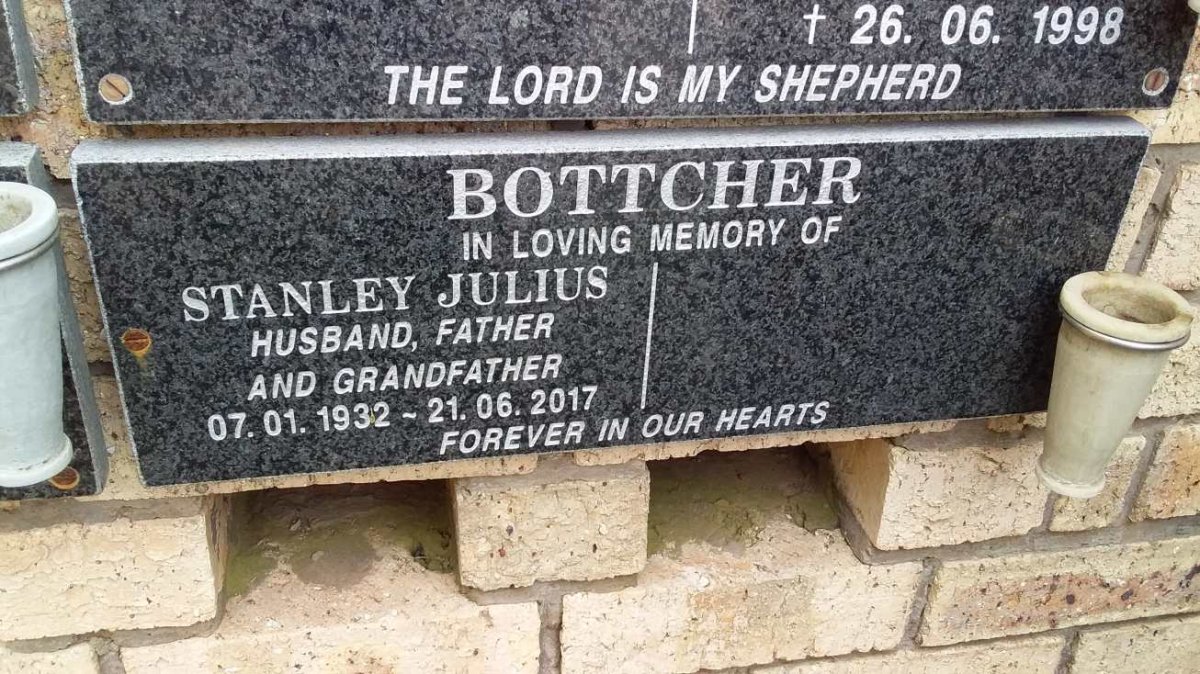 BOTTCHER Stanley Julius 1932-2017