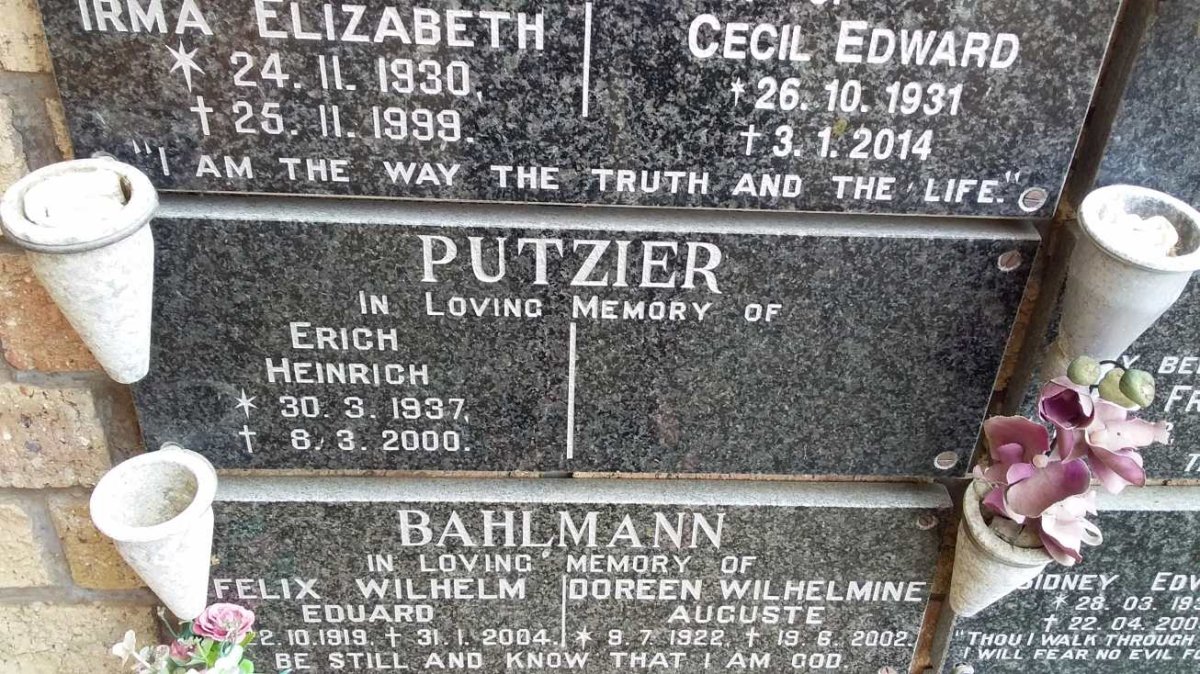 PUTZIER Erich Heinrich 1937-2000