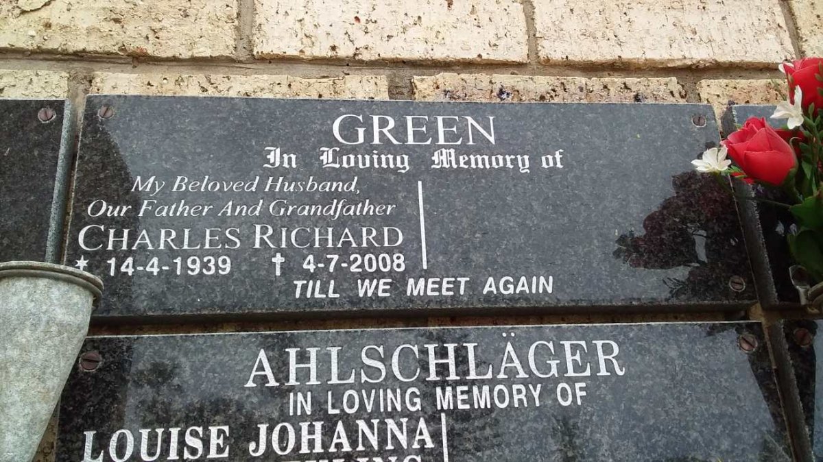GREEN Charles Richard 1939-2008