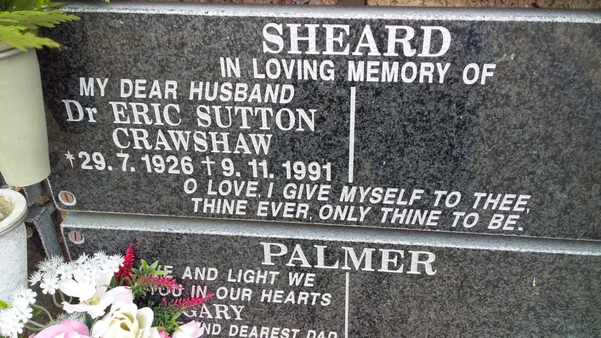 SHEARD Eric Sutton Crawshaw 1926-1991