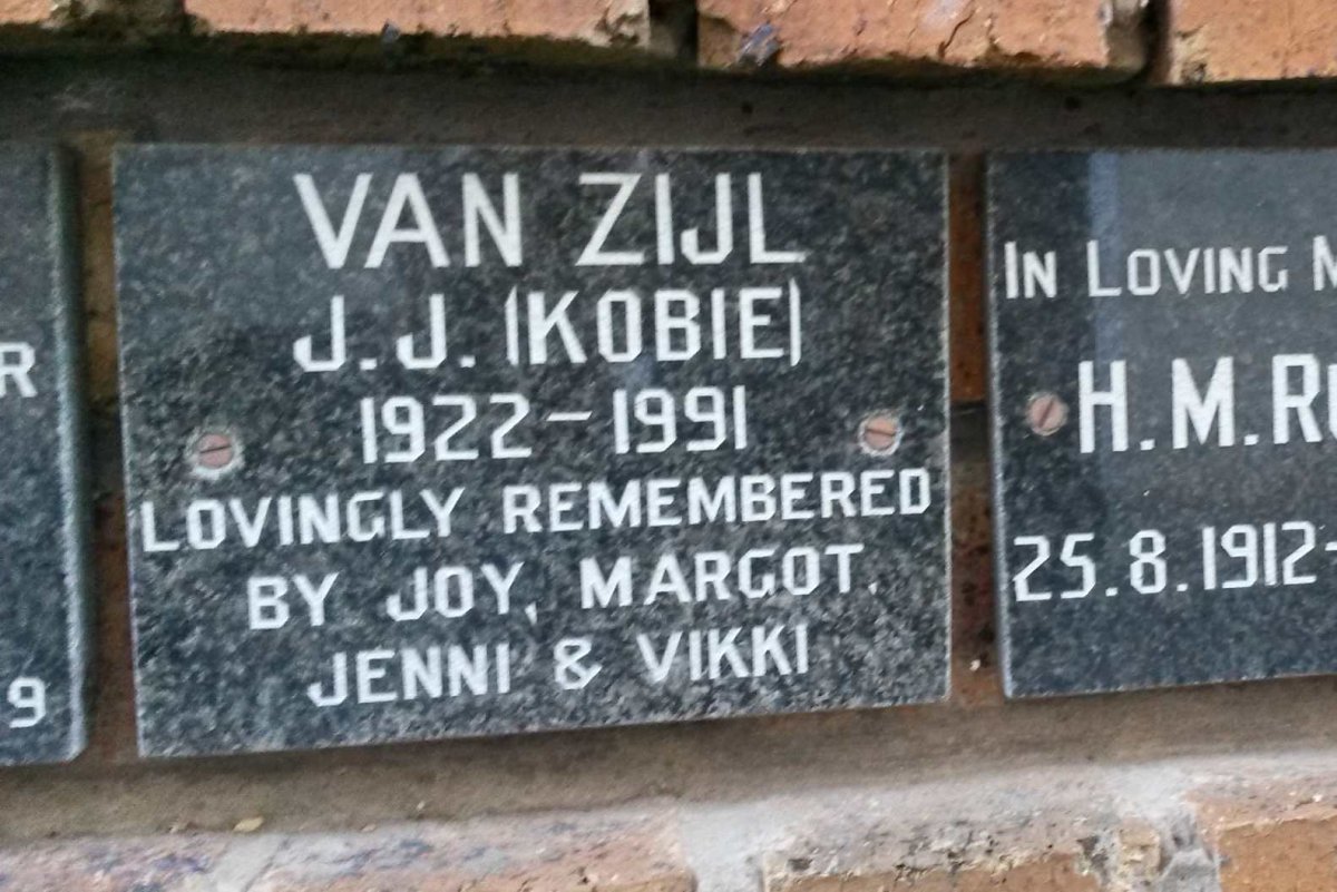 ZIJL J.J., van 1922-1991