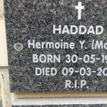 HADDAD Hermoine Y. 1925-2021