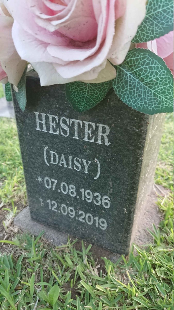JOHNSTON Hester 1936-2019