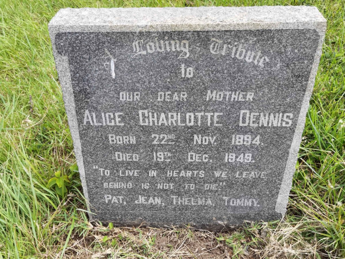 DENNIS Alice Charlotte 1894-1949