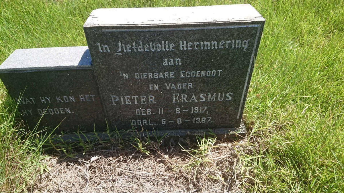 ERASMUS Pieter 1917-1967
