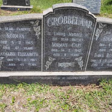 GROBBELAAR Norman -1963 &amp; Nataline Elizabeth -1963 :: GROBBELAAR Edna  Norma -1963 :: GROBBELAAR Dawn Rosemary -1963 :: GROBBELAAR Norman Carl -1942