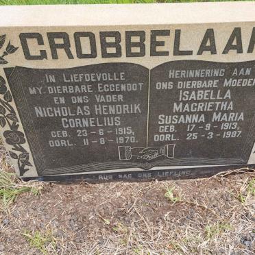 GROBBELAAR Nicholas Hendrik Cornelius 1915-1970 &amp; Isabella Magrietha Susanna Maria 1913-1987