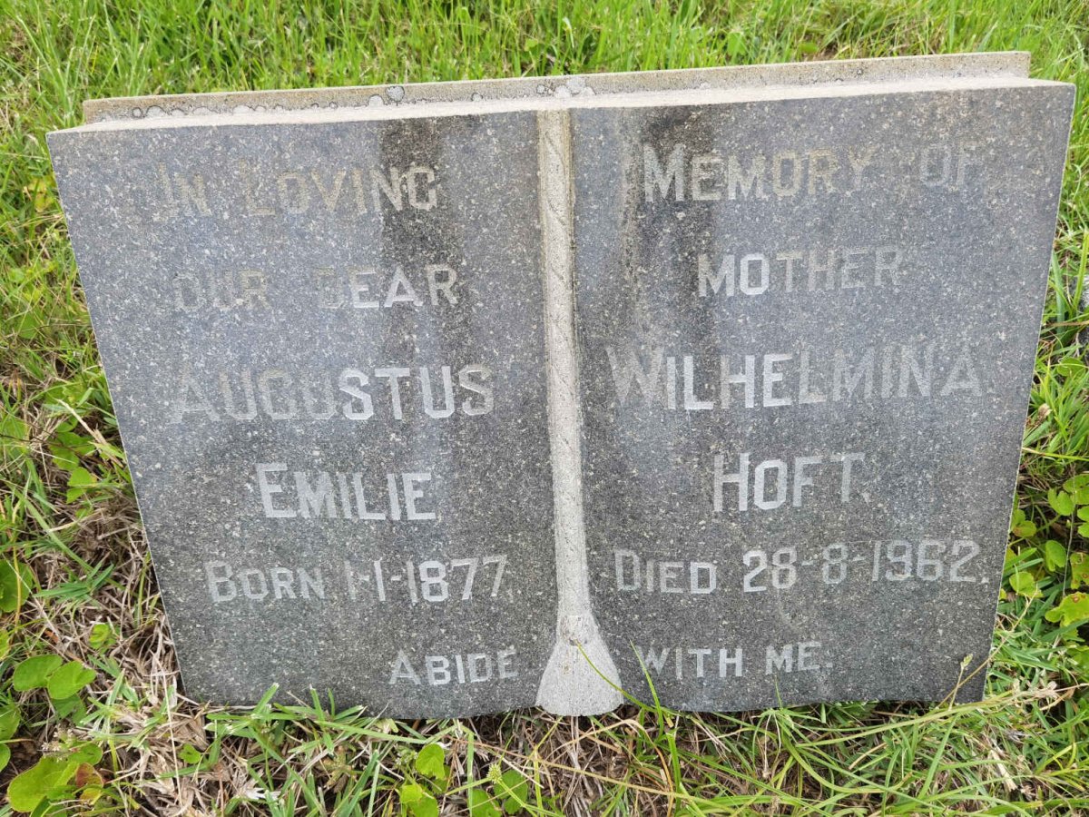 HOFT Augustus Wilhelmina Emilie 1877-1962