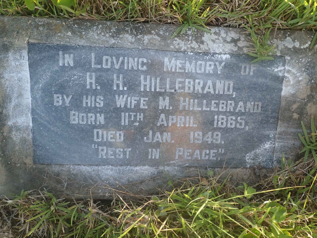 HILLEBRAND H.H. 1865-1949