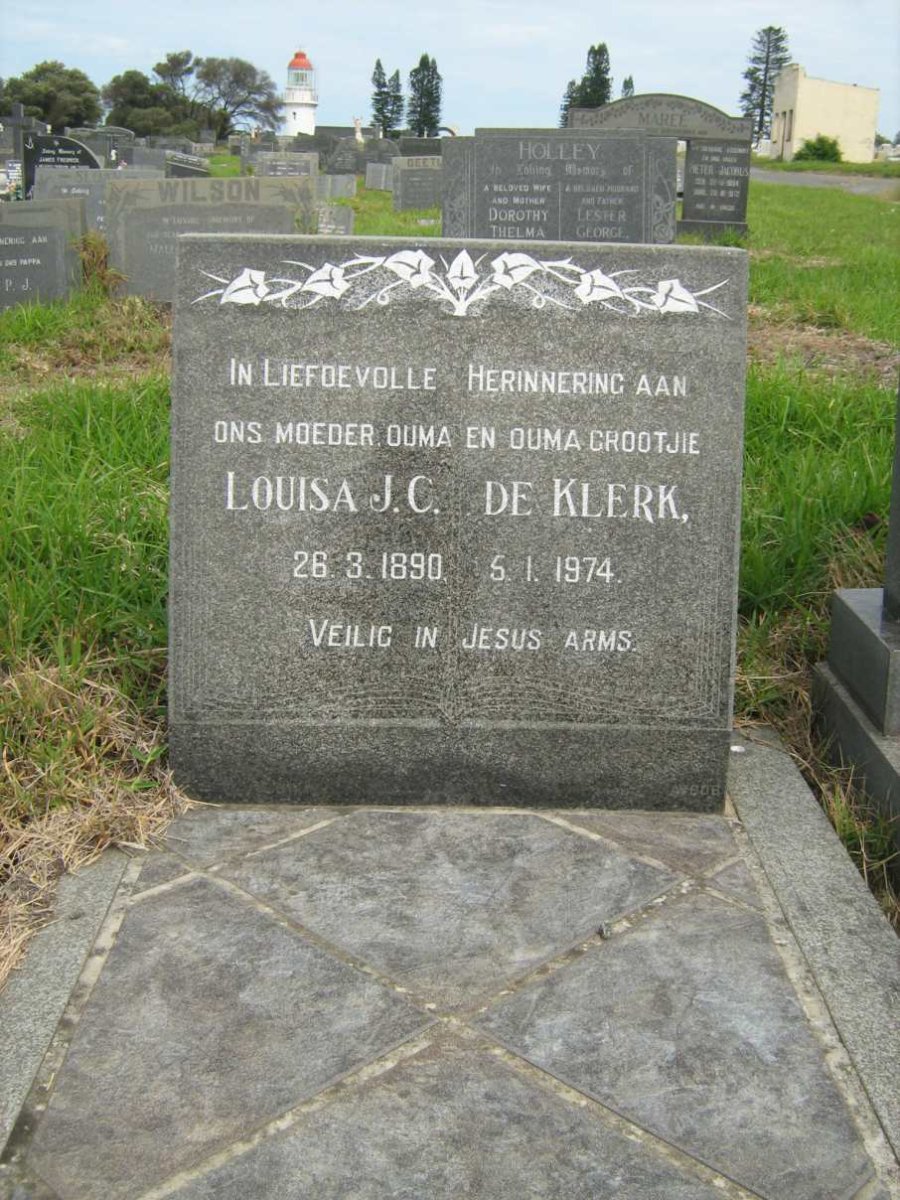 KLERK Louisa J.C., de 1890-1974