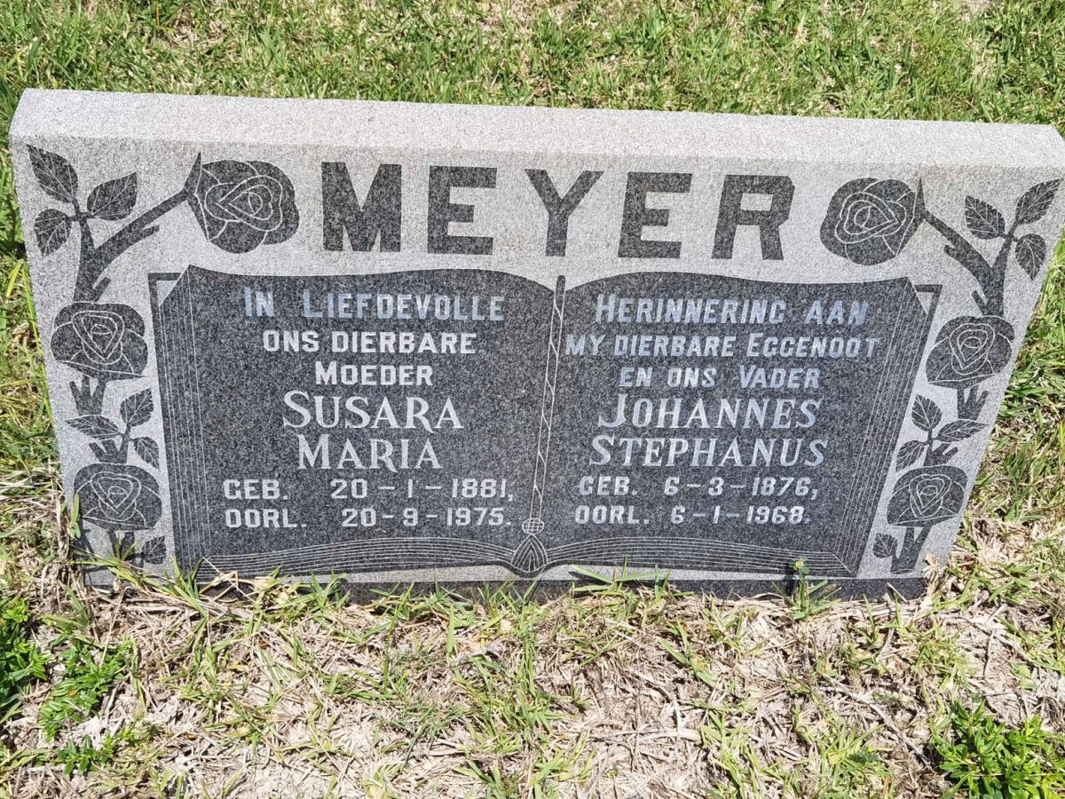MEYER Johannes Stephanus 1876-1968 &amp; Susara Maria 1881-1975