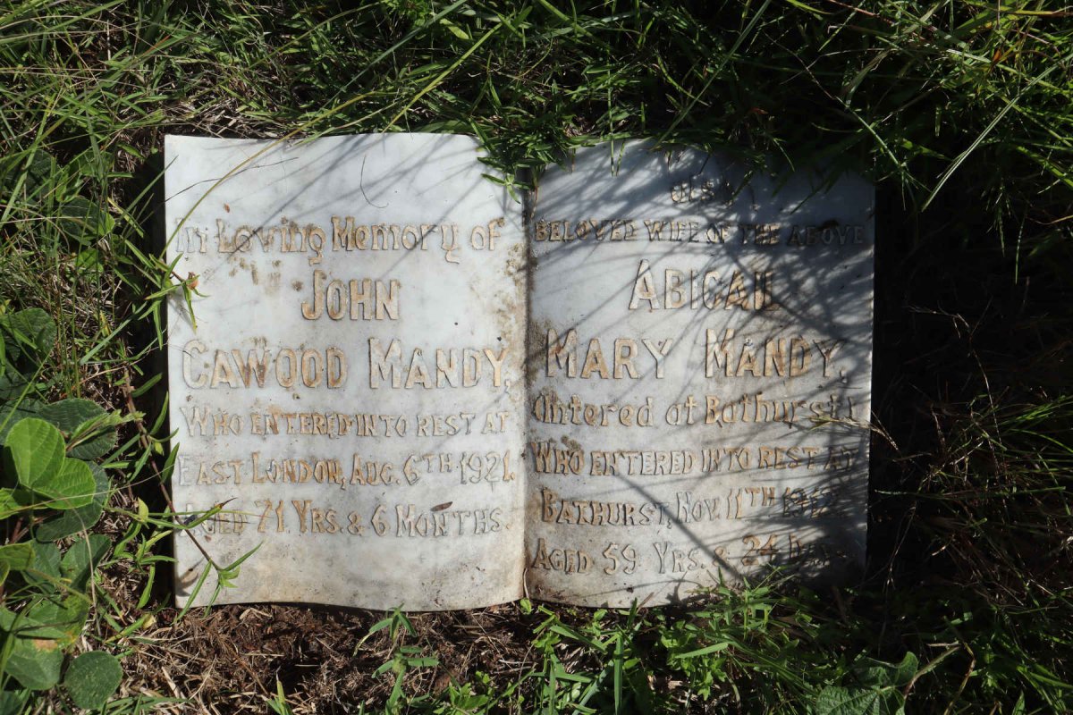 MANDY John Cawood -1921 &amp; Abigail Mary -1912