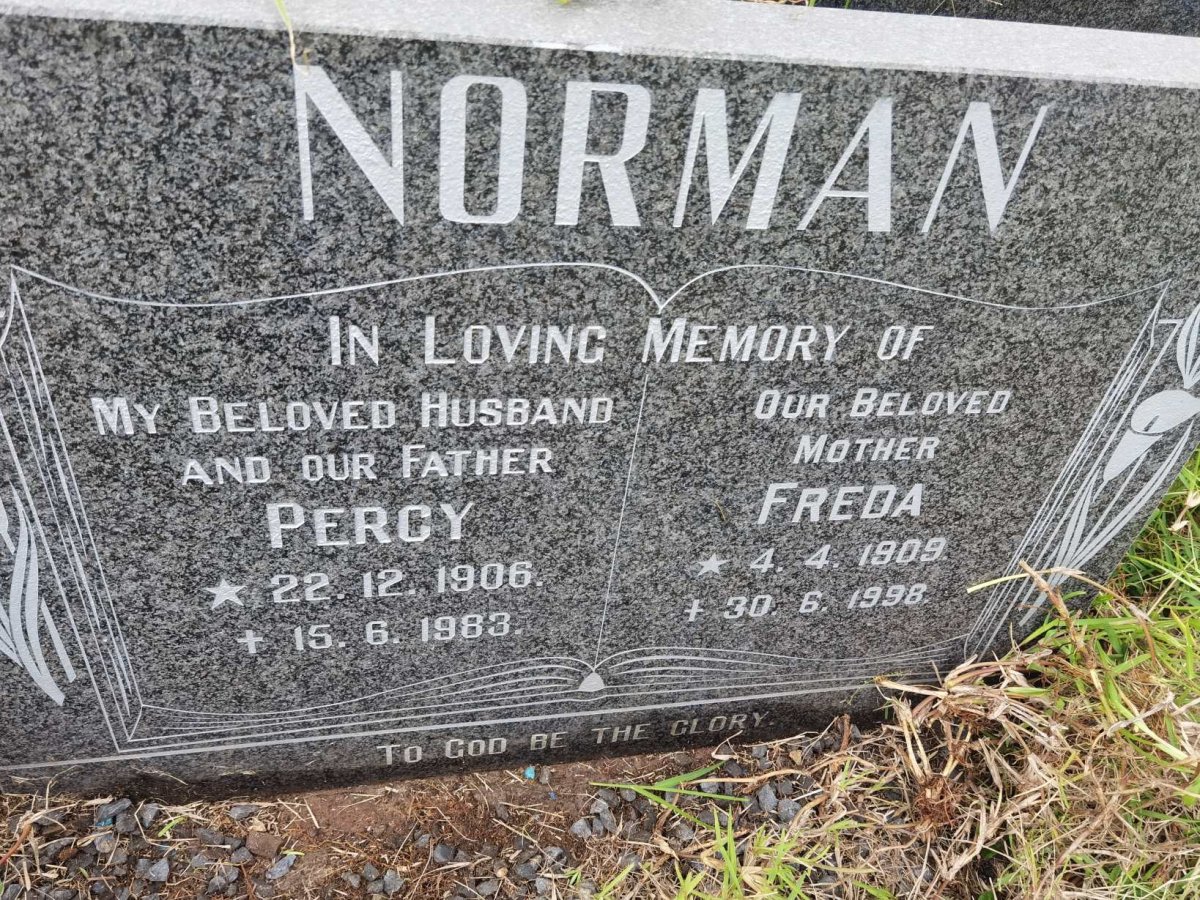 NORMAN Percy 1906-1983 &amp; Freda 1909-1998
