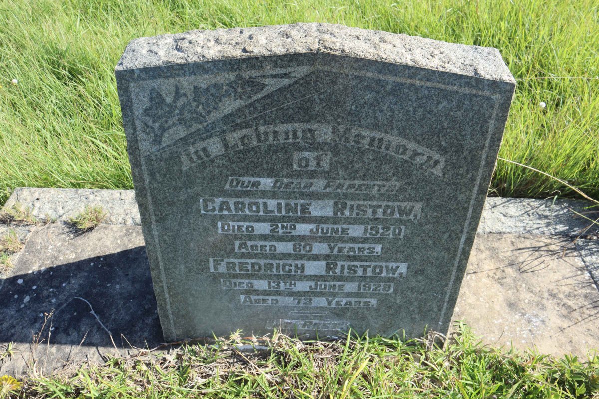 RISTOW Fredrich -1928 &amp; Caroline -1920