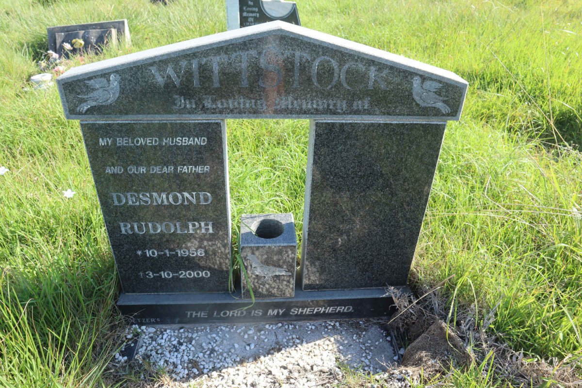 WITTSTOCK Desmond Rudolph 1956-2000