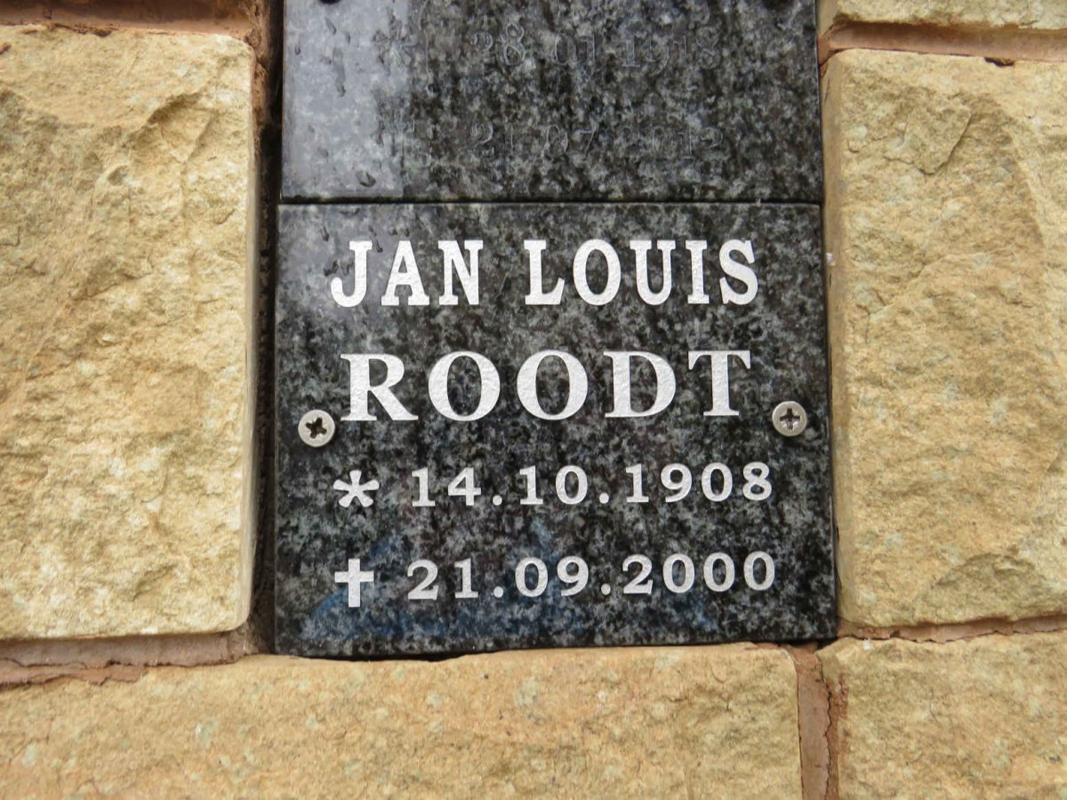 ROODT Jan Louis 1908-2000