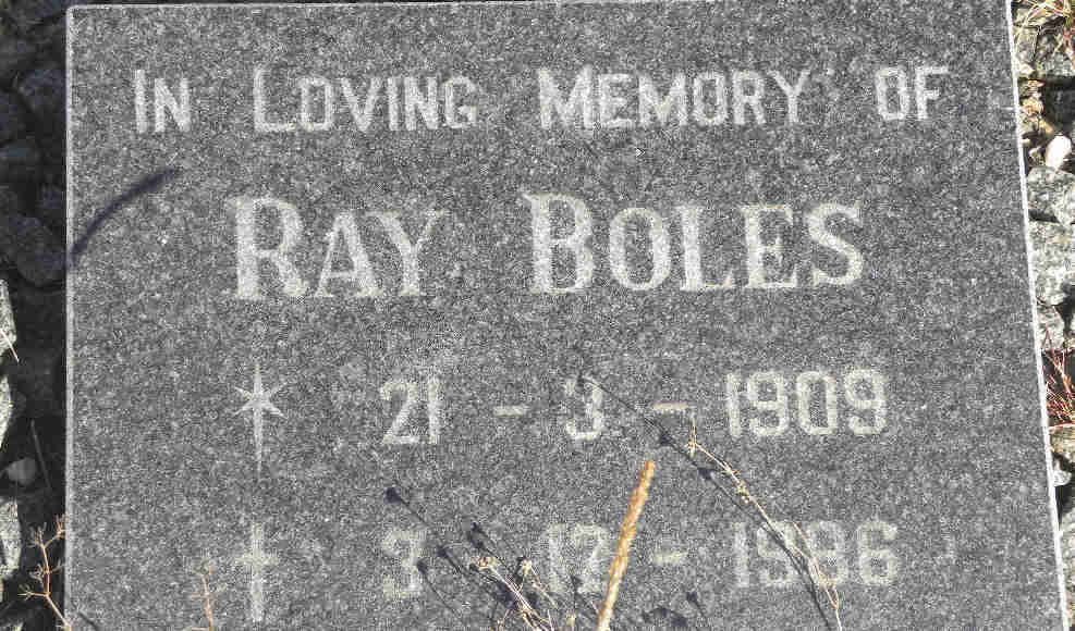 BOLES Ray 1909-1986