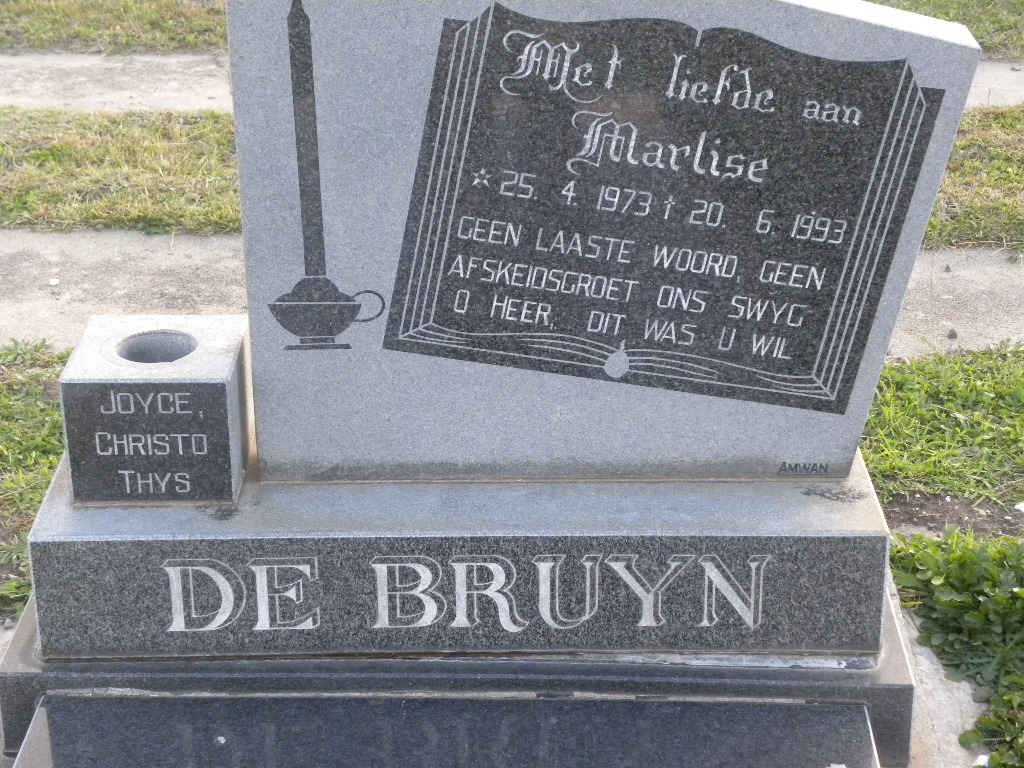 BRUYN Marlise, de 1973-1993
