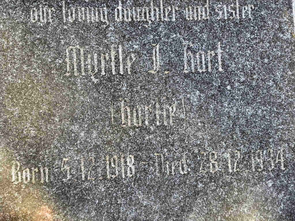 HART Myrtle J. 1918-19?4