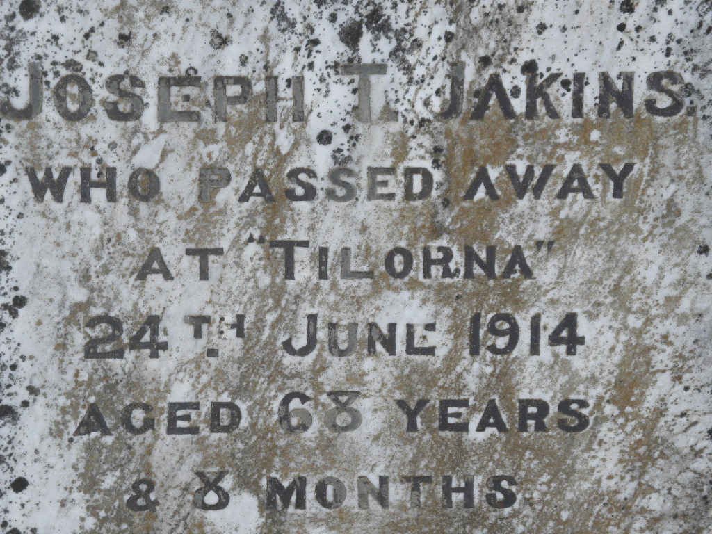 JAKINS Joseph T. -1914