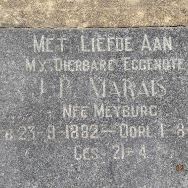 MARAIS J.P. nee MEYBURG 1882-1944