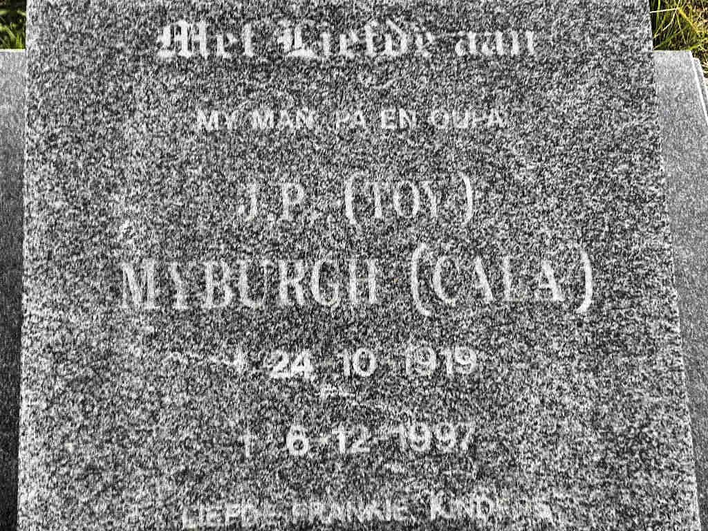 MYBURGH J.P. 1919-1997