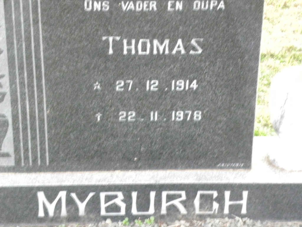 MYBURGH Thomas 1914-1978