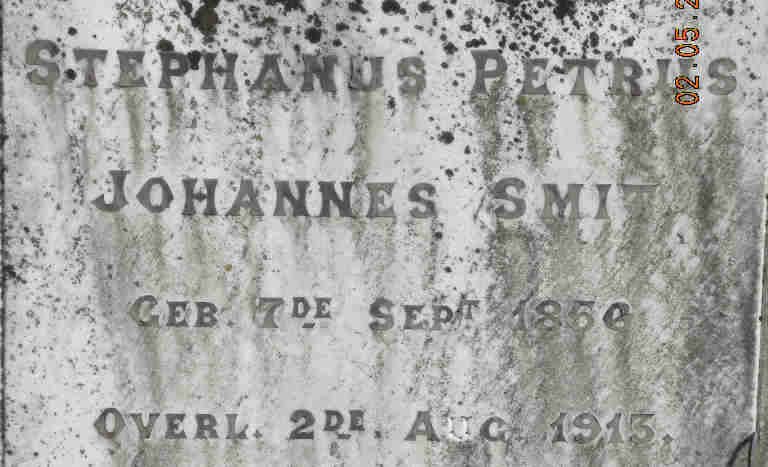 SMIT Stephanus Petrus Johannes 1856-1913