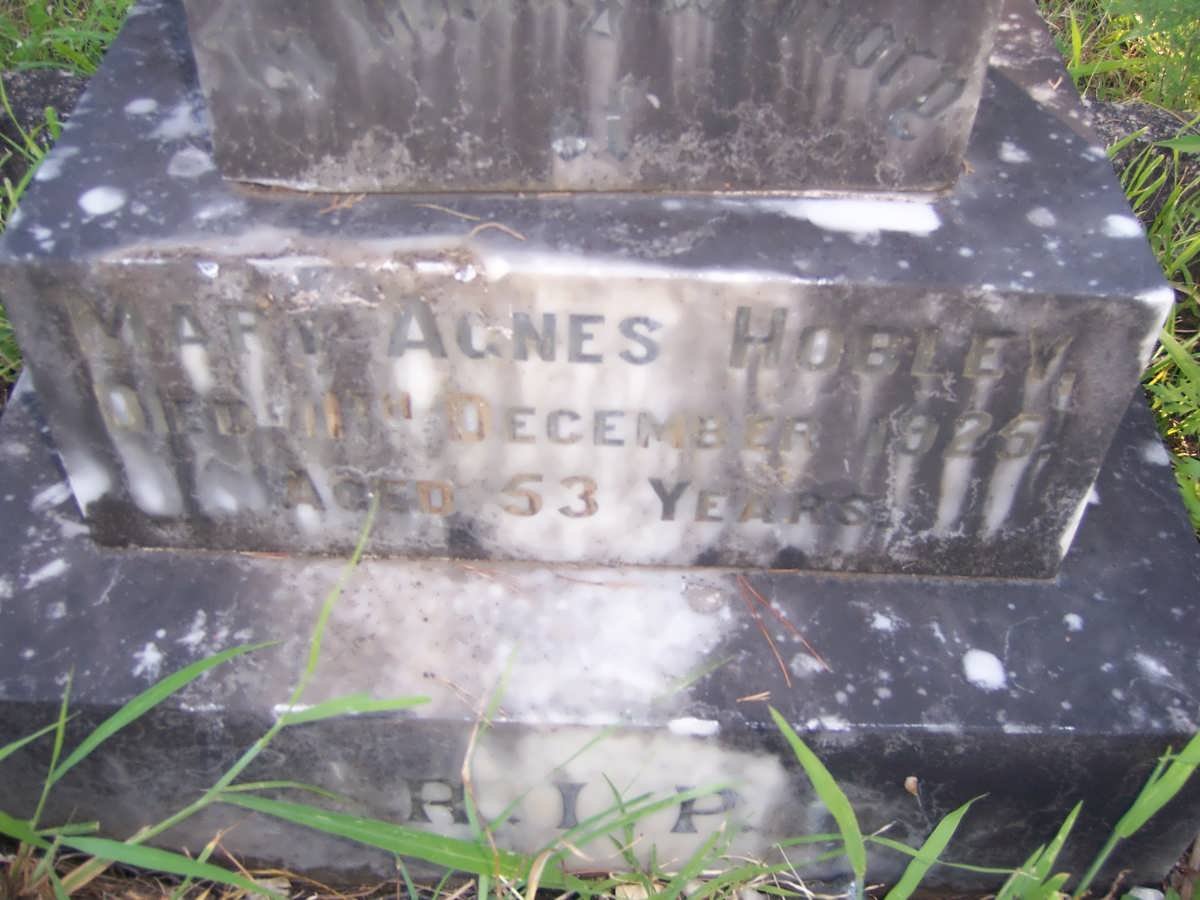 HOBLEY Mary Agnes -1925