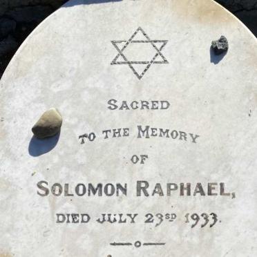 RAPHAEL Solomon -1933