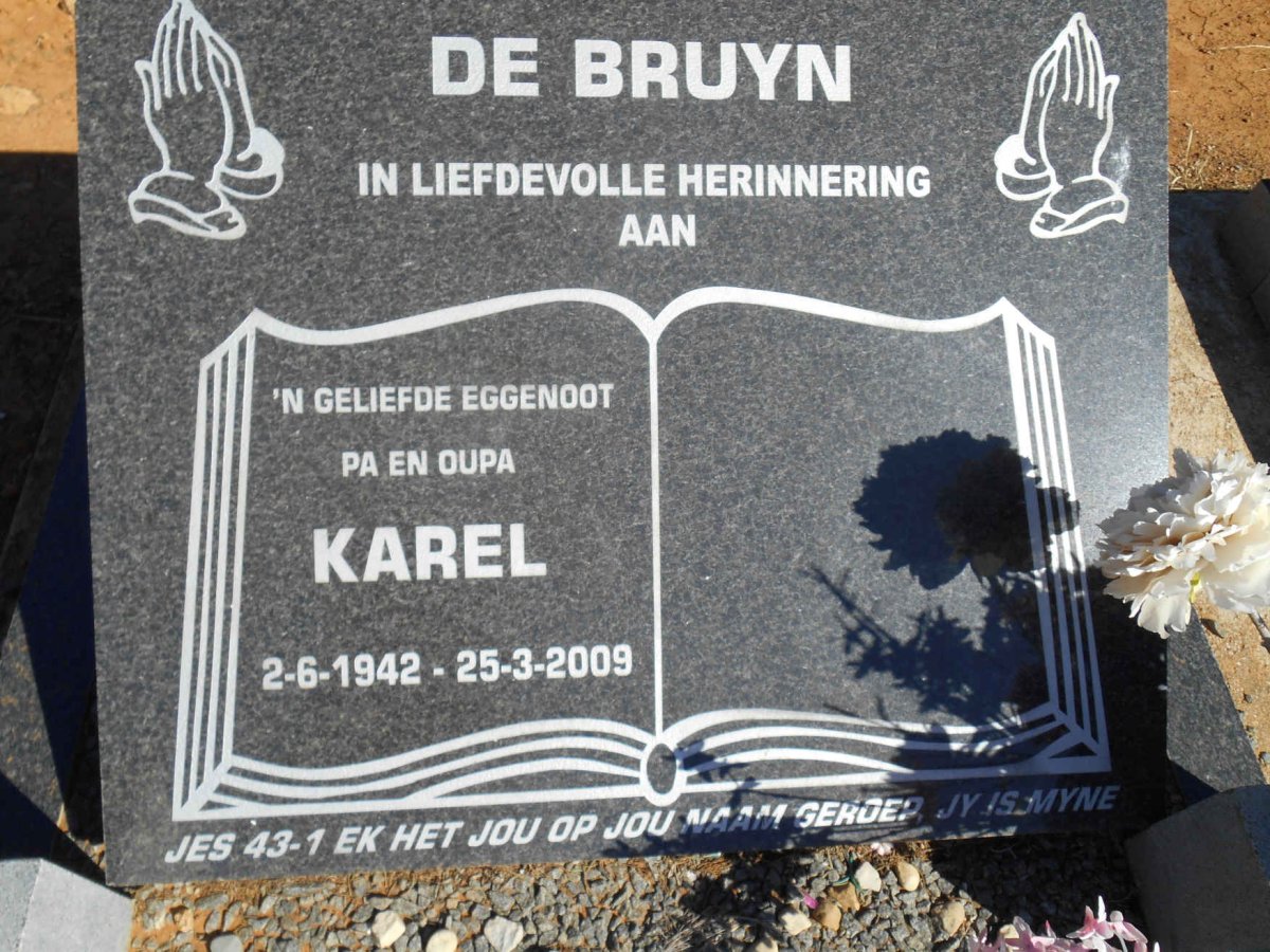 BRUYN Karel, de 1942-2009