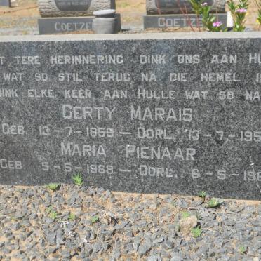 MARAIS Gerty 1959-1959 :: PIENAAR Maria 1968-1968