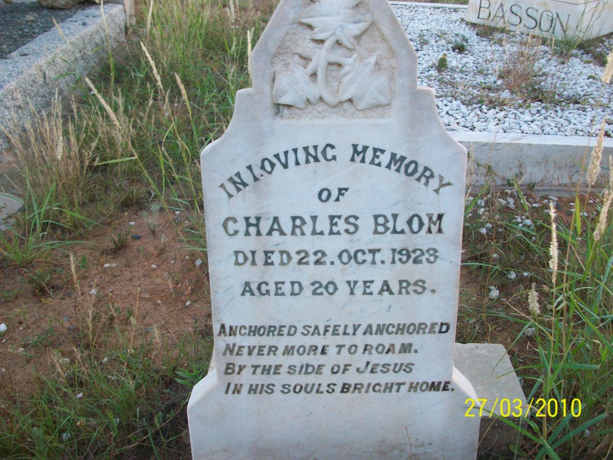 BLOM Charles -1923