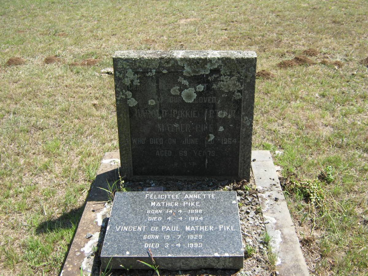 PIKE Harold Arthur, MATHER -1964 :: MATHER-PIKE Felicitee Annette 1898-1994 :: MATHER-PIKE Vincent de Paul 1929-1993