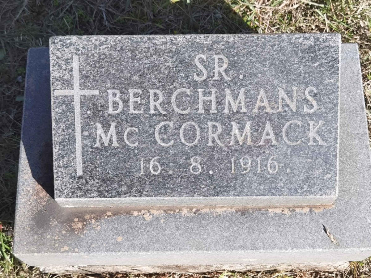 McCORMACK Berchmans -1916