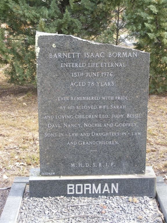 BORMAN Barnett Isaac -1976