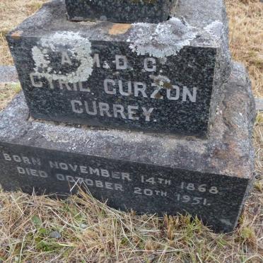 CURREY Cyril Curzon 1868-1951