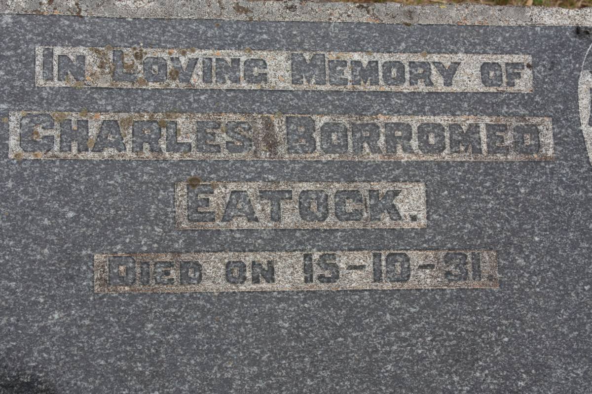 EATOCK Charles Borromeo -1931