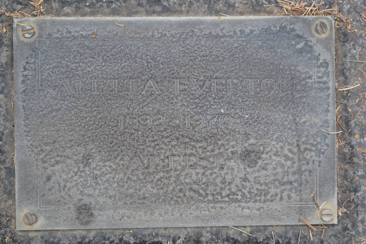 EVERTON Aletta 1892-1970