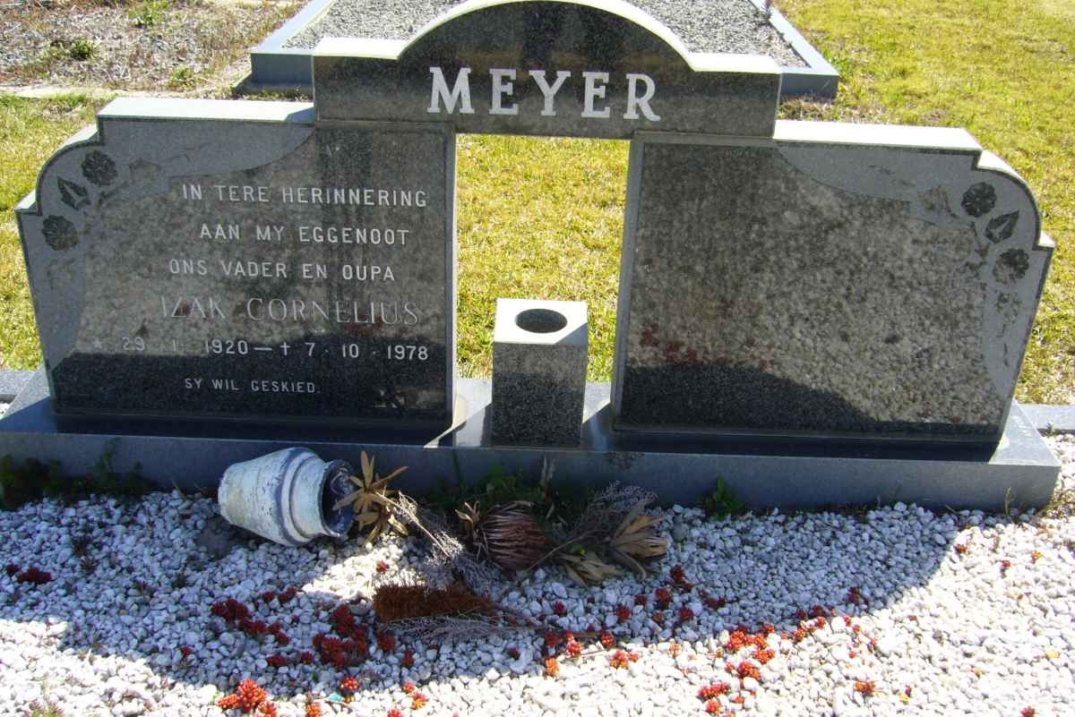 MEYER Izak Cornelius 1920-1978