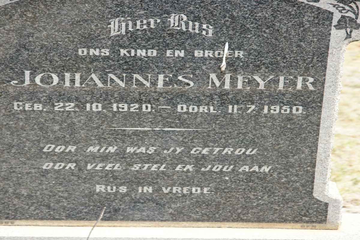 MEYER Johannes 1920-1950