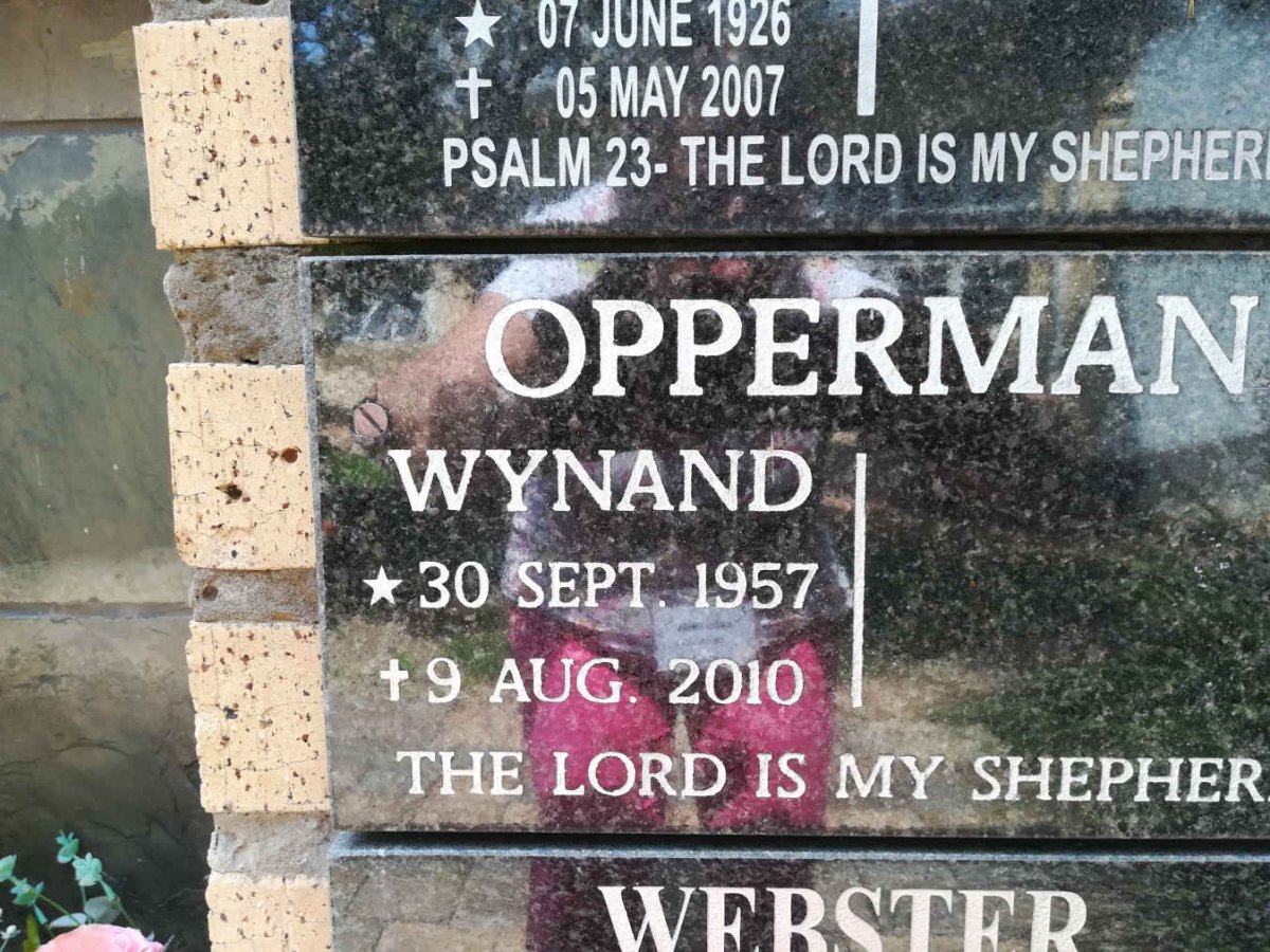 OPPERMAN Wynand 1957-2010