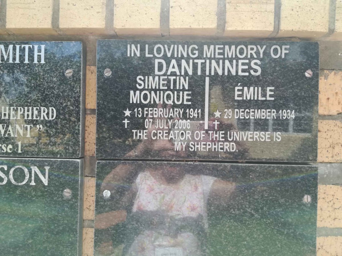 DANTINNES Émile 1934- &amp; Simetin Monique 1941-2006