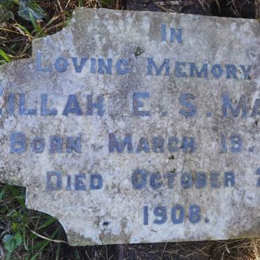 MALGAS Zillah E.S. 1893-1908