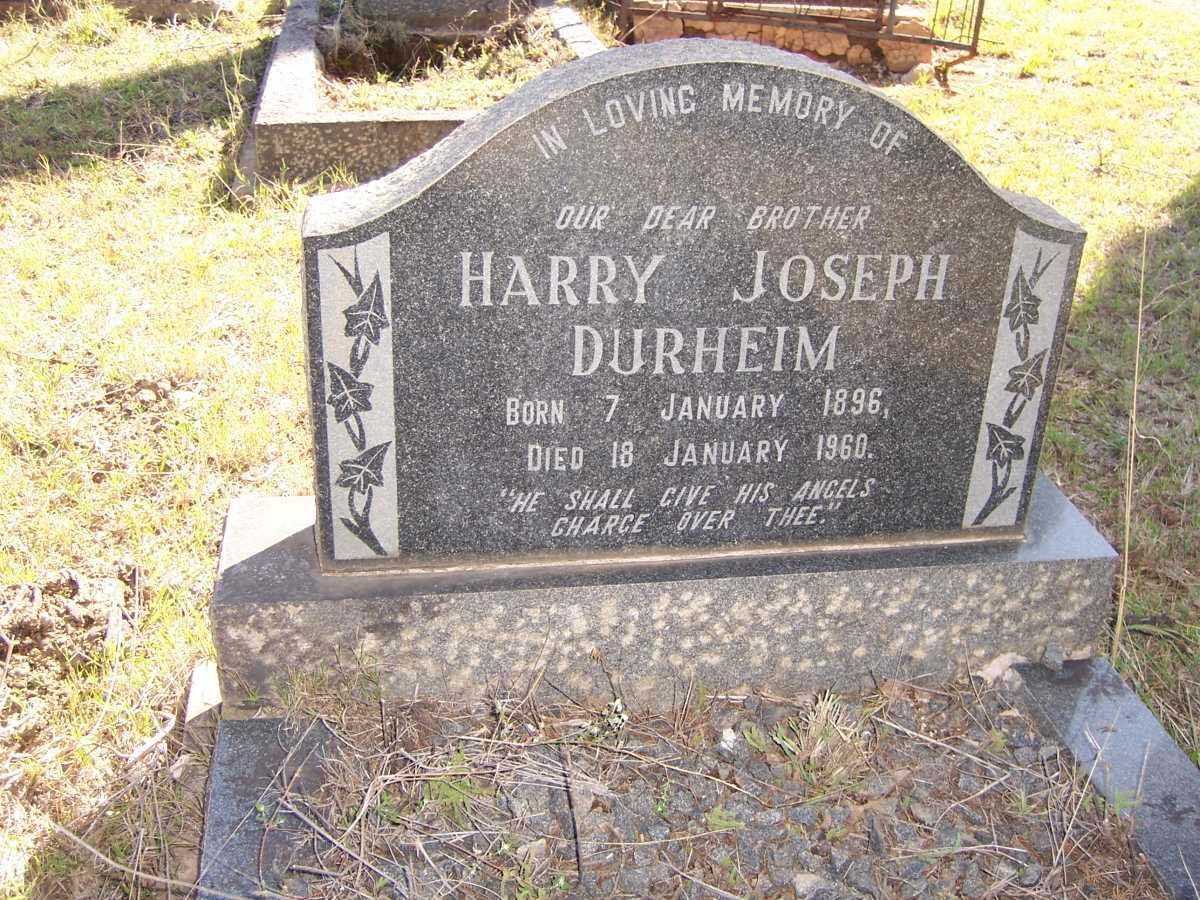 DURHEIM Harry Joseph 1896-1960