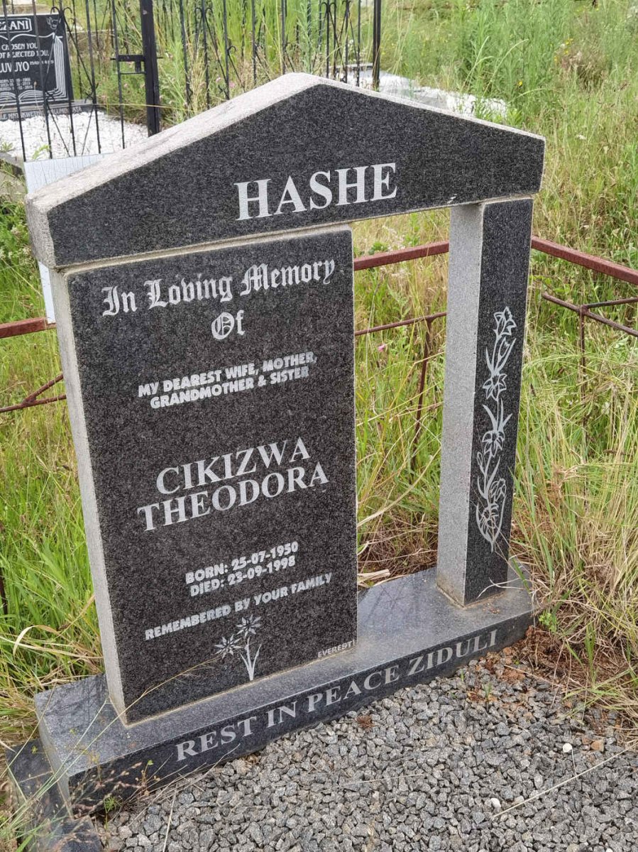 HASHE Cikizwa Theodora 1950-1998