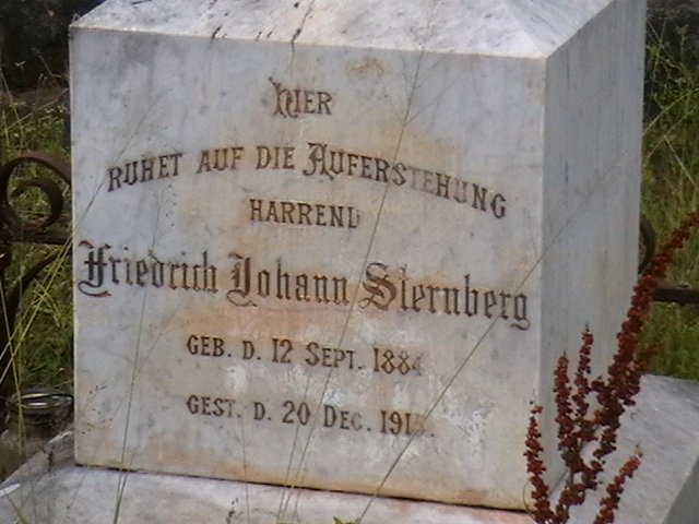 STERNBERG Friedrich Johann 1884-1915