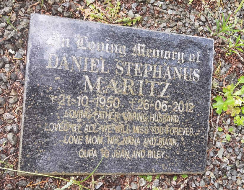 MARITZ Daniel Stephanus 1950-2012